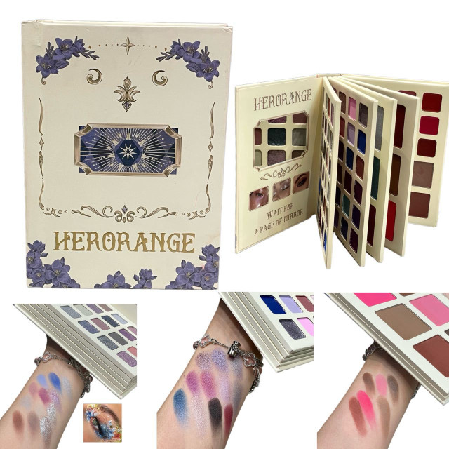 【預購】HERORANGE書籍眼影78色多功能綜合盤