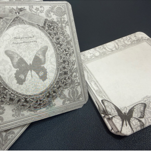【預購包材】復古蝴蝶甲片底卡/20張