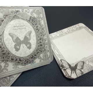 【預購包材】復古蝴蝶甲片底卡/20張