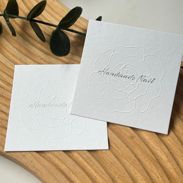 【預購包材】花樣浮雕甲片底卡/20張