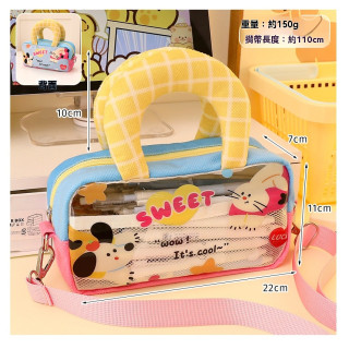 【預購】卡通大容量手提筆袋可單肩背 (三款)