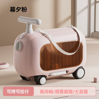 【預購】帶娃神器秒開箱二合一行李箱滑行車