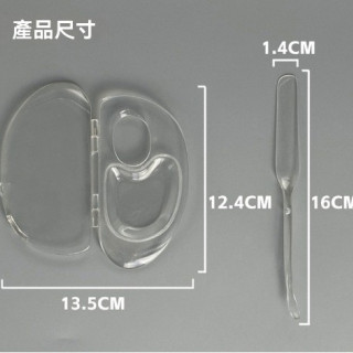 【預購】便攜粉底液調色盤組【透明調色盤+​​調色棒】