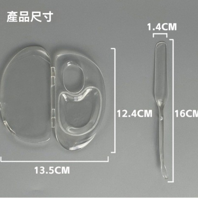 【預購】便攜粉底液調色盤組【透明調色盤+​​調色棒】