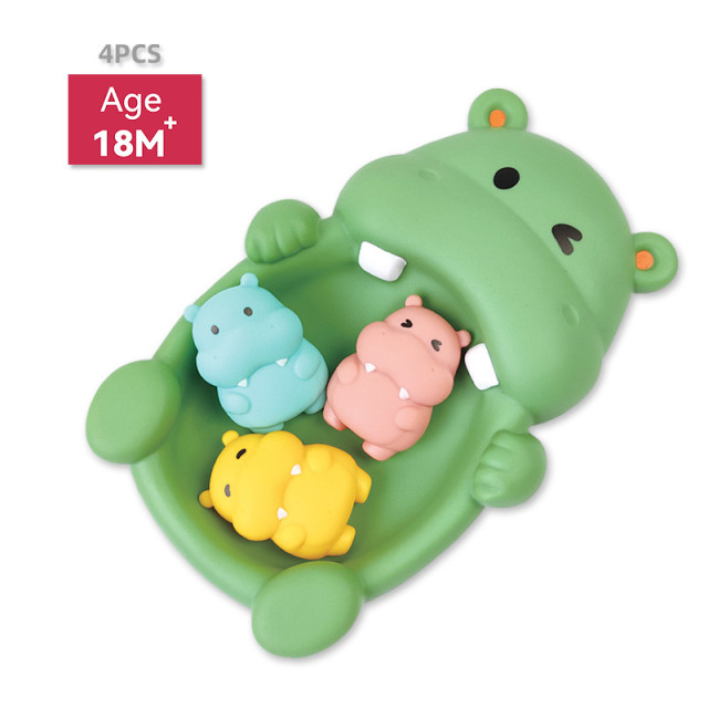 【預購】兒童沐浴漂浮動物親子套組