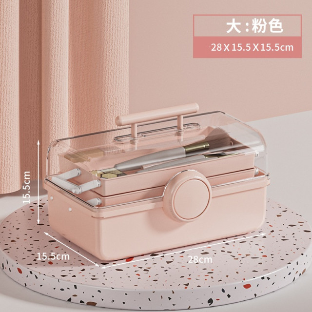 【預購】大容量化妝品收納盒 (2色)