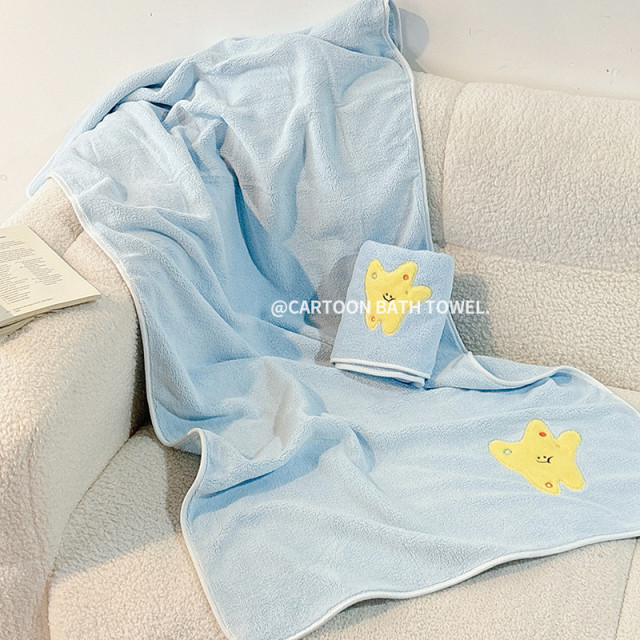 【預購】海洋風兒童毛浴巾組(毛巾2+浴巾)