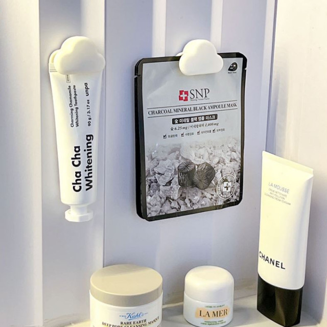 【預購】雲朵造型壁掛式牙膏洗面乳夾3入組