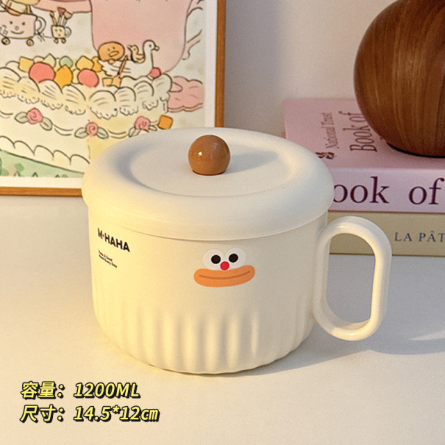 【預購】附蓋不鏽鋼麵碗1200ml(2色)