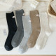 【預購】秋冬季美拉德堆堆襪中筒(5色/組)