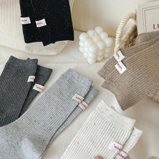 【預購】秋冬季美拉德堆堆襪中筒(5色/組)