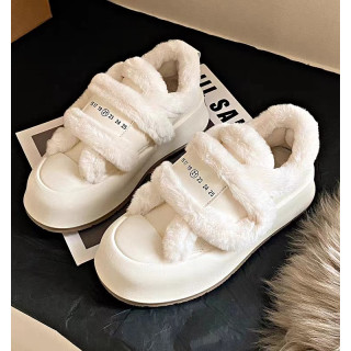 【預購】厚底加絨羊羔毛增高雪靴(3色)