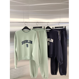 【預購】東大門2025圓領寬鬆衛衣褲套裝