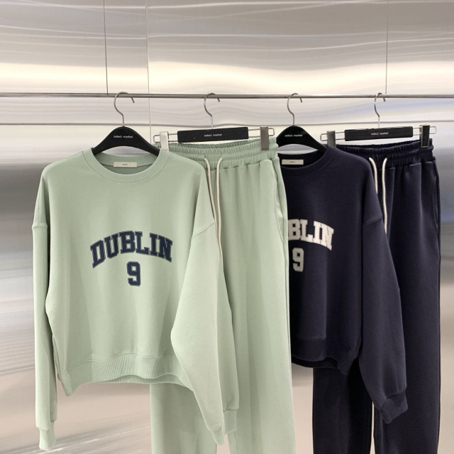 【預購】東大門2025圓領寬鬆衛衣褲套裝