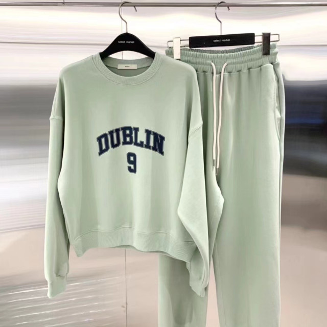 【預購】東大門2025圓領寬鬆衛衣褲套裝