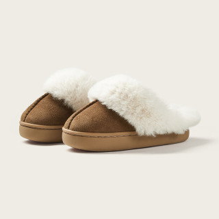 【預購】寶寶毛毛加絨半拖(3色)