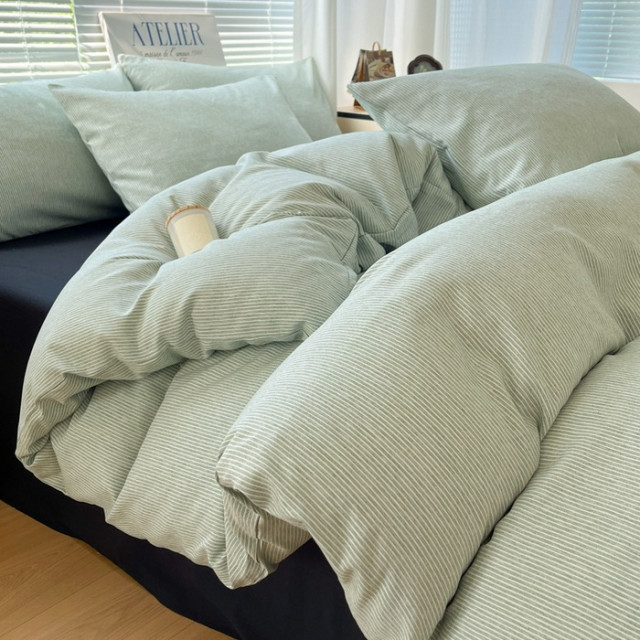 【預購】無印風A類純棉2.0四件組 (5色)