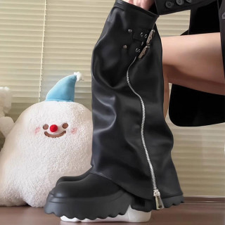 【預購】厚底增高辣妹大頭褲型靴