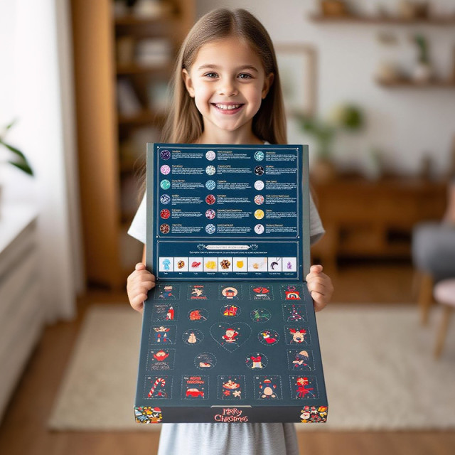 【預購】聖誕款戳戳樂套盒24格水晶石