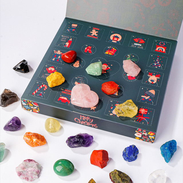 【預購】聖誕款戳戳樂套盒24格水晶石