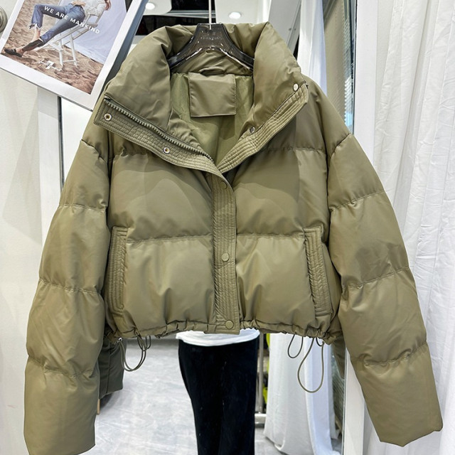 【預購】PU皮羽絨棉外套 (四色)