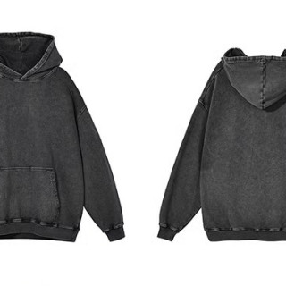 【預購】重磅連帽衛連帽復古oversize水洗衛衣