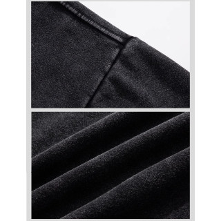 【預購】圓領復古純棉加絨水洗衛衣