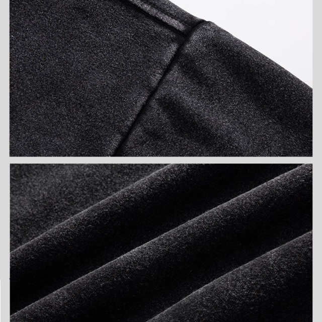 【預購】圓領復古純棉加絨水洗衛衣