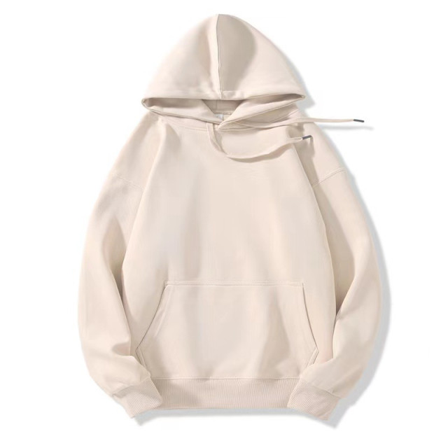 【預購】秋冬季重磅加絨純色休閒帽T (8色)