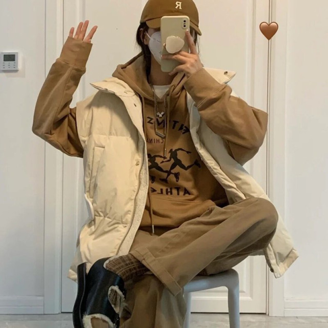 【預購】立領加厚坎肩充絨背心