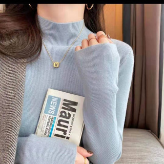 【預購】羊毛針織半高領打底衫