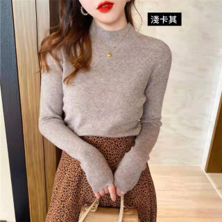 【預購】羊毛針織半高領打底衫