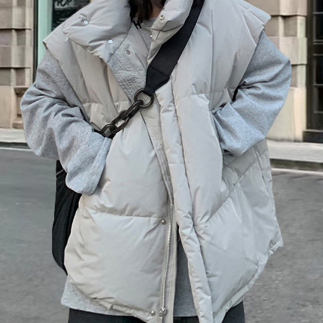 【預購】新款網紅白鴨絨羽絨背心(3色)