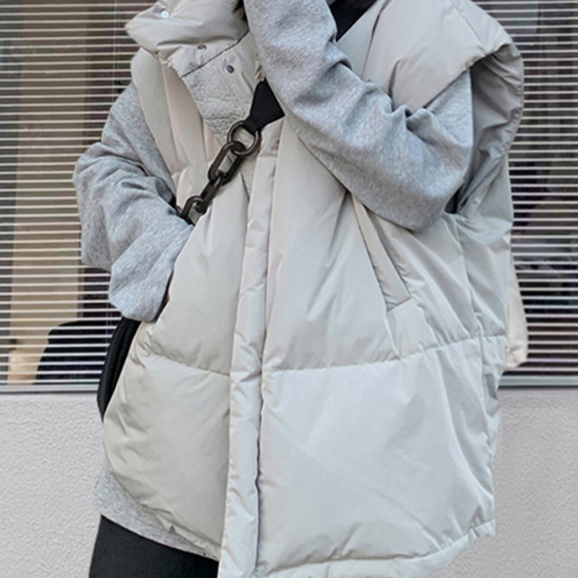 【預購】新款網紅白鴨絨羽絨背心(3色)