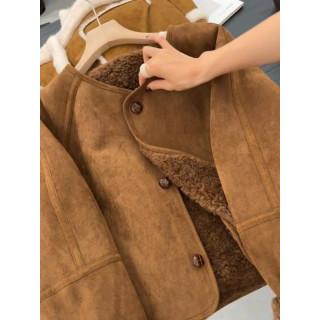 【預購】冷系高級感麂皮絨外套