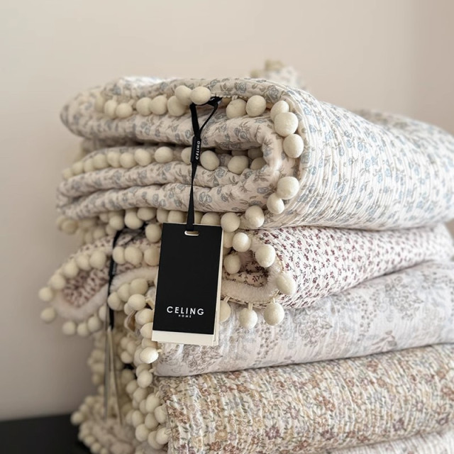 【預購】可愛球球紗布絨童毯120*150cm