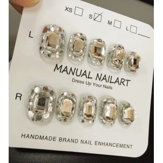 【預購】爆閃滿鑽艾莉絲-手工穿戴甲