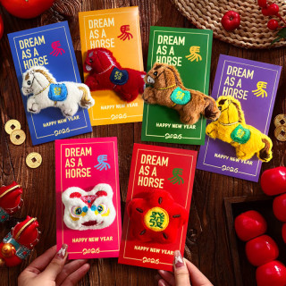 【預購】馬上發立體毛絨紅包6入組