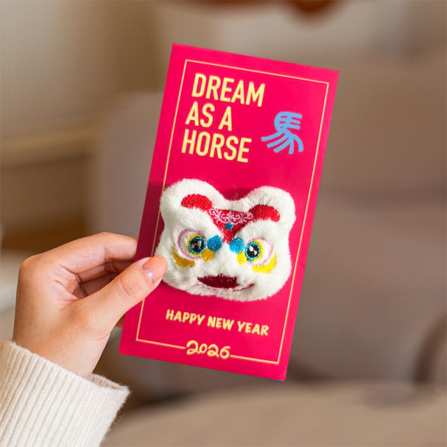 【預購】馬上發立體毛絨紅包6入組