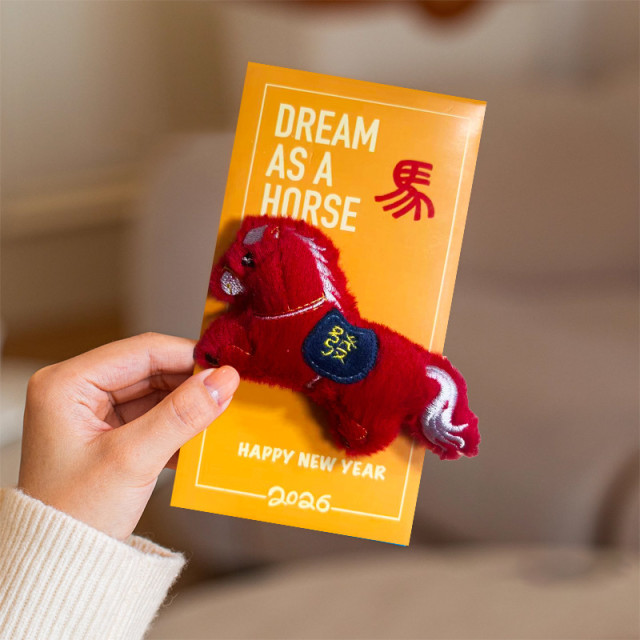 【預購】馬上發立體毛絨紅包6入組