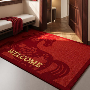 【預購】紅色馬年圈絨地墊(5款)