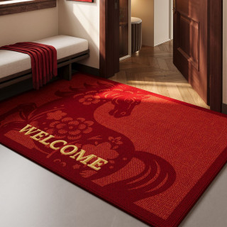 【預購】紅色馬年圈絨地墊(5款)