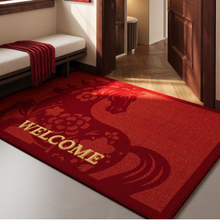 【預購】紅色馬年圈絨地墊(5款)