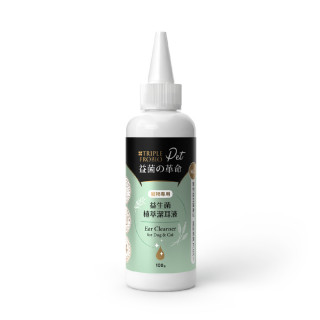 【大江生活】益菌の革命-寵物專用益生菌植萃潔耳液(100ml/瓶)2入組《限宅配》