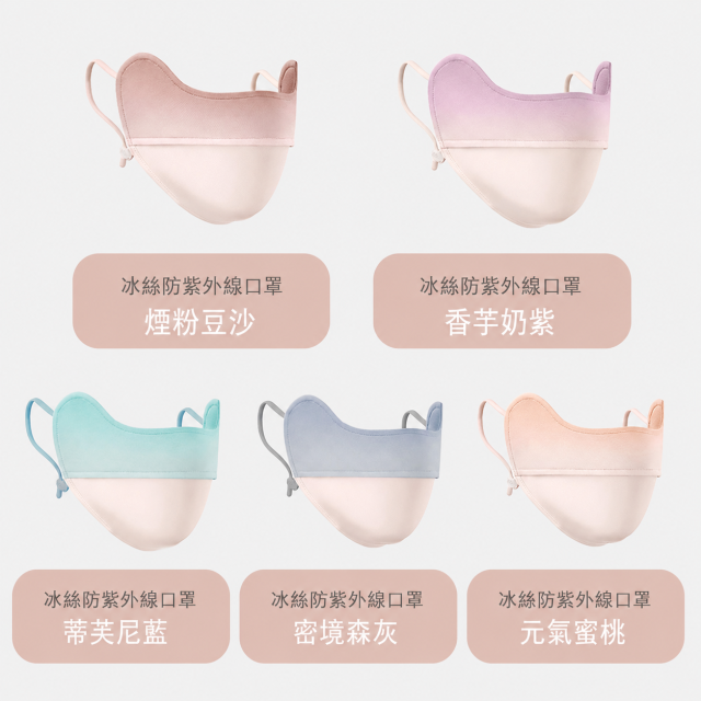 【預購】腮紅防曬口罩UPF50+