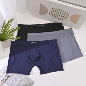 P .STAR 男用內褲-零著感系列-3D超薄冰絲褲/超薄螺紋冰絲褲/透氣無縫褲-任選10組優惠
