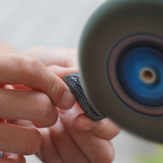 【地上】台灣墨玉玉佩拋光