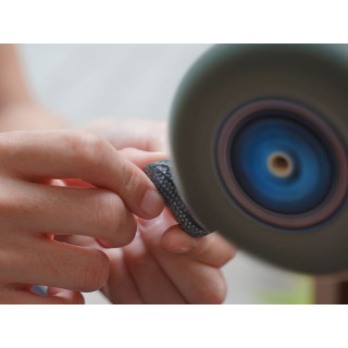 【地上】台灣墨玉玉佩拋光