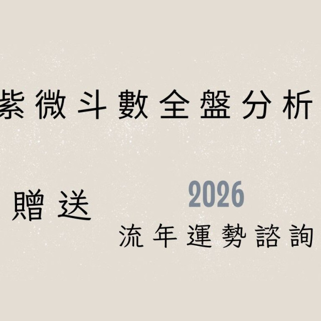 【林口王姐】紫微斗數全盤分析（送2026流年）