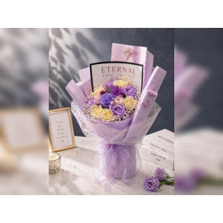 【高雄-後昌花苑】暮光紫香氛花束